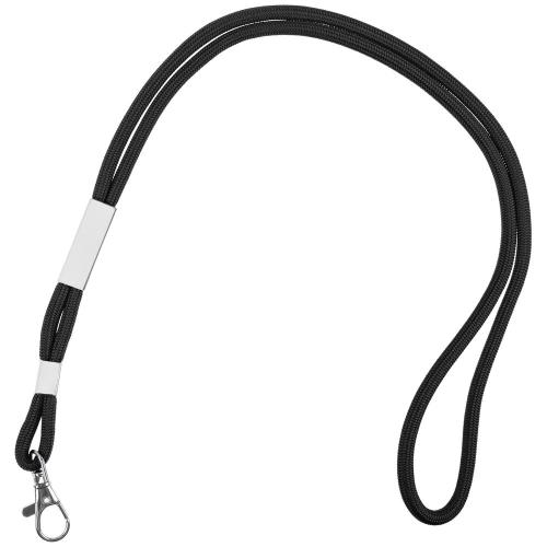 Шнурок для бейджа Tube Metal, черный 20383.30