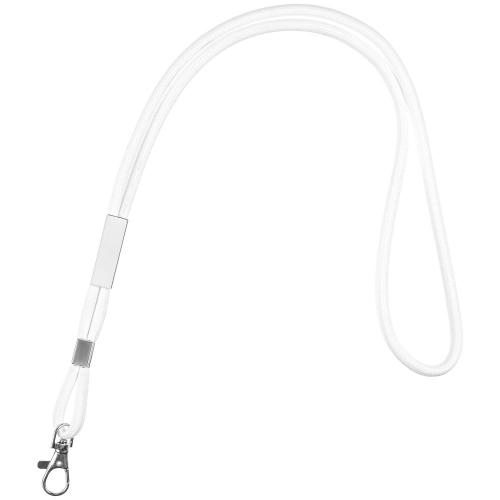 Шнурок для бейджа Tube Metal, белый 20383.60