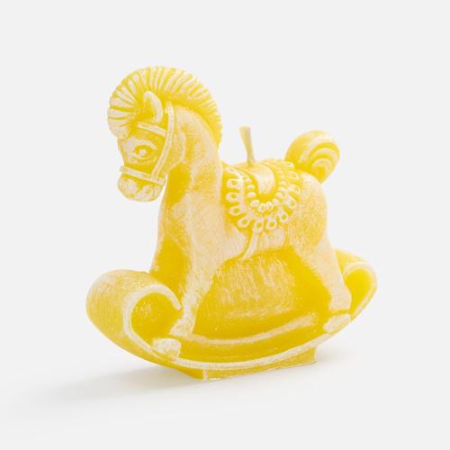 Свеча фигурная «Лошадка-качалка», желтая 20333.80