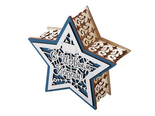 Шкатулка из фанеры в виде звезды Asteris 625387