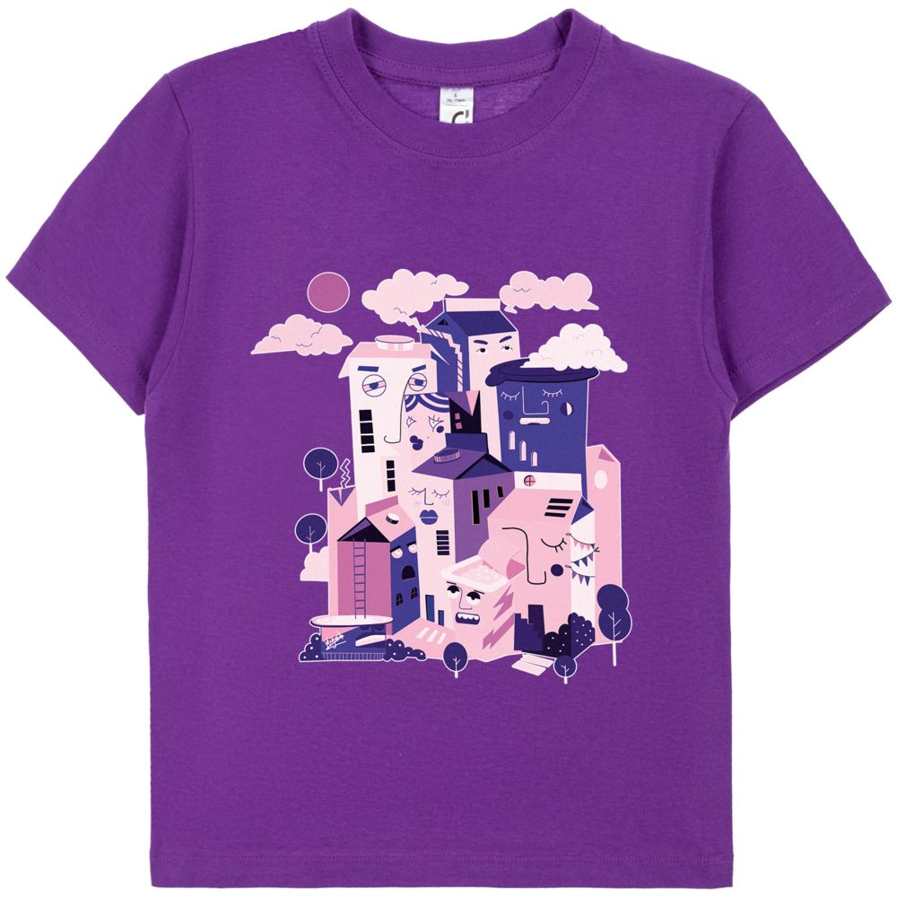 Футболка фиолетовая купить. Фиолетовая футболка. Футболка детская. Сиреневая футболка. Фиолетовая футболка с принтом.