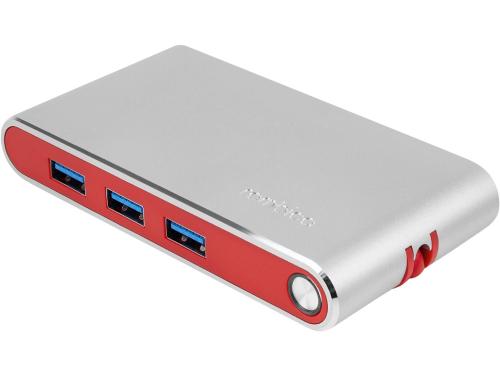 Хаб 8-в-1 Type-C Hermes, USB 3.0 x 3, Type-C PD, HDMI, LAN, картридер 595604p