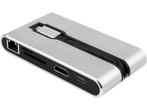 Разветвитель для компьютера 8-в-1  Type-C Hermes 595602p