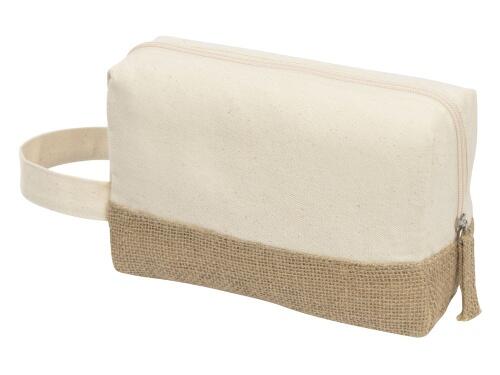 Косметичка Jute с ручкой из хлопка и джута 932409