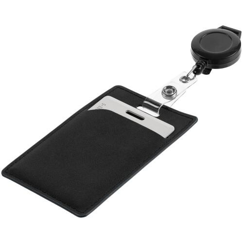 Ретрактор Attach New с ушком под ленту, черный 16241.30