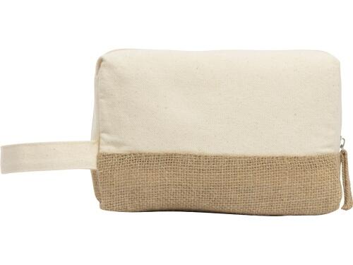Косметичка Jute с ручкой из хлопка и джута 932409