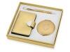 Фото Набор Чувства: шариковая ручка, зеркало, визитница, золотистый (Р) 673215p
