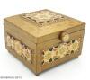 Фото Шкатулка с инкрустацией эмалью в подарочной коробке 11-22