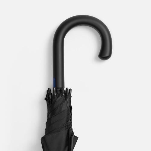 Зонт-трость Hidecolor с цветными спицами, черный с синим 18579.40