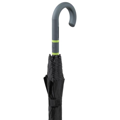 Зонт-трость с цветными спицами Color Style, зеленое яблоко, с серой ручкой 64716.94