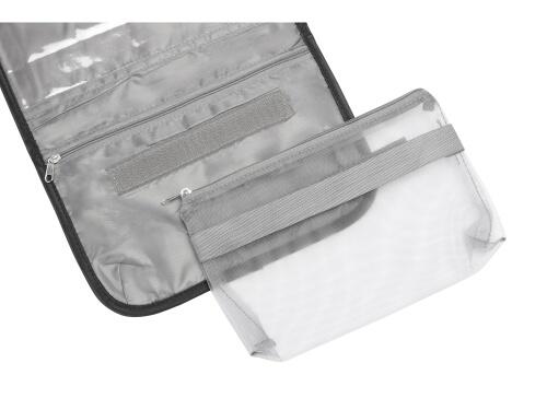 Несессер для путешествий со съемной косметичкой Flat, черный 943607