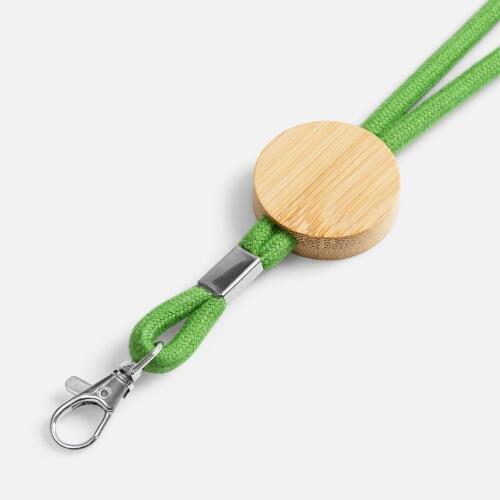 Шнурок для бейджа Tube Wood, зеленый 20382.90