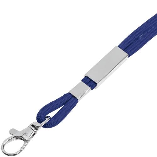 Шнурок для бейджа Tube Metal, синий 20383.40