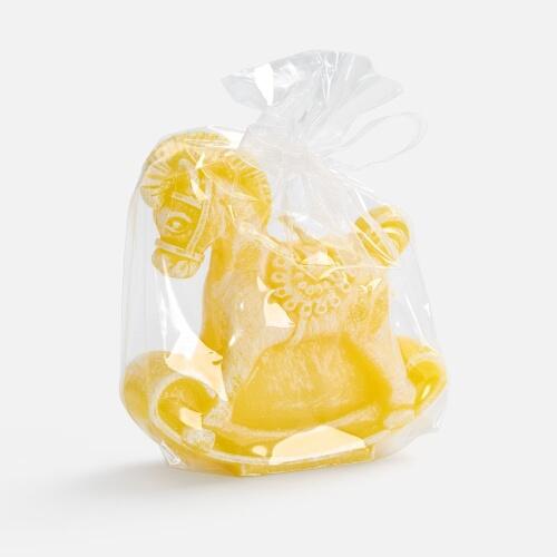 Свеча фигурная «Лошадка-качалка», желтая 20333.80