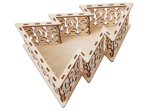 Шкатулка из фанеры в виде елки Firytale 625385