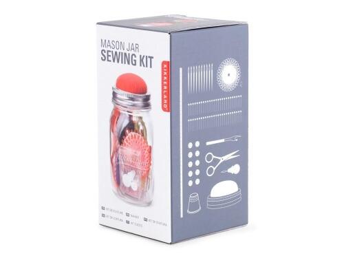 Швейный набор в банке Sewing Kit (прозрачный, разноцветный) 847501