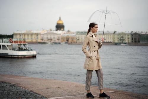 Прозрачный зонт-трость Clear 5382.60