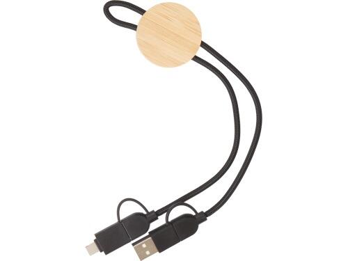 Универсальный зарядный кабель из переработанных ПЭТ и ТПЕ Acalypha, быстрая зарядка 25 Вт 823021