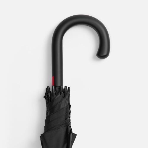 Зонт-трость Hidecolor с цветными спицами, черный с красным 18579.50