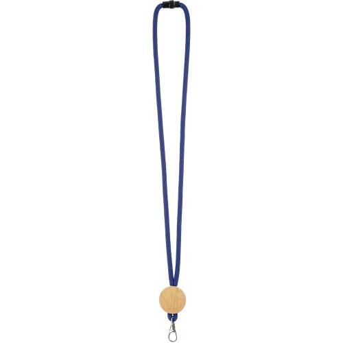 Шнурок для бейджа Tube Wood, синий 20382.40