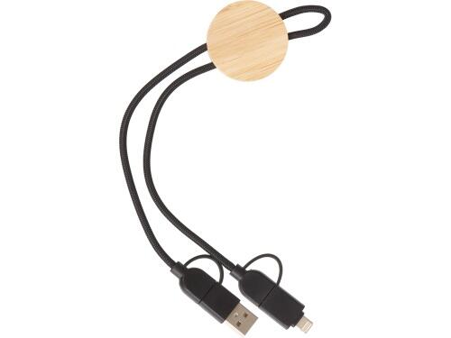 Универсальный зарядный кабель из переработанных ПЭТ и ТПЕ Acalypha, быстрая зарядка 25 Вт 823021