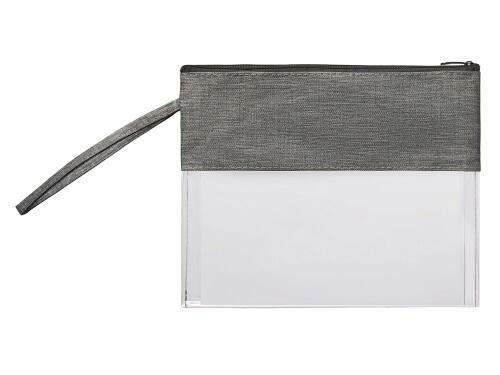 Прозрачная косметичка Leony из ПВХ и ткани 838560