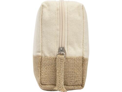 Косметичка Jute с ручкой из хлопка и джута 932409